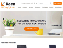 Tablet Screenshot of keenoffice.com.au